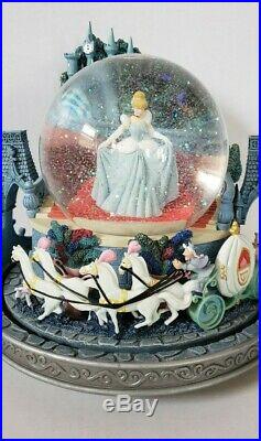 Disney Cinderella Castle Night Light Musical Moving Snow Globe So This Is Love