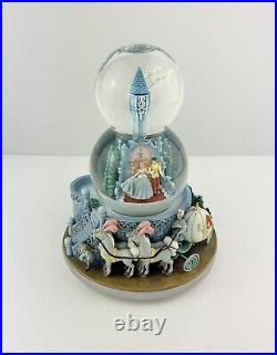 Disney Cinderella Double Snow Globe A Dream Is A Wish Your Heart Makes Music Box