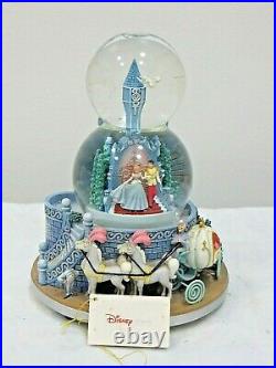 Disney Cinderella Double Snow Globe-A Dream Is A Wish Your Heart Makes-Music Box