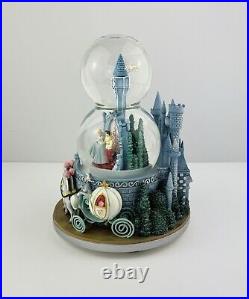 Disney Cinderella Double Snow Globe A Dream Is A Wish Your Heart Makes Music Box