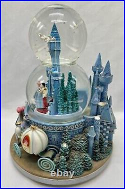 Disney Cinderella Music Box Double Snow Globe A Dream Is A Wish Your Heart Makes