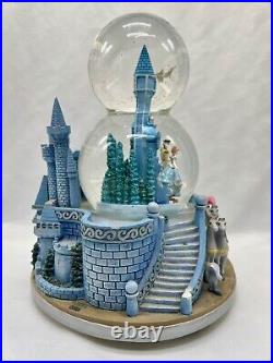 Disney Cinderella Music Box Double Snow Globe A Dream Is A Wish Your Heart Makes