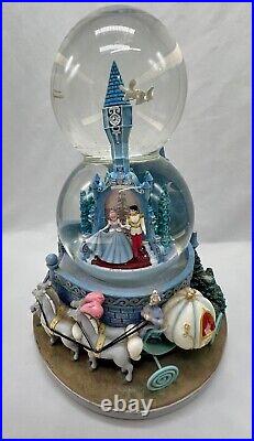 Disney Cinderella Music Box Double Snow Globe A Dream Is A Wish Your Heart Makes