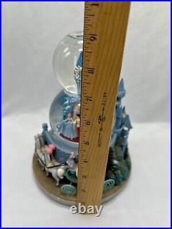 Disney Cinderella Music Box Double Snow Globe A Dream Is A Wish Your Heart Makes