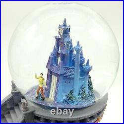 Disney Cinderella Musical Light Up Double Snow Globe Rare & Retired