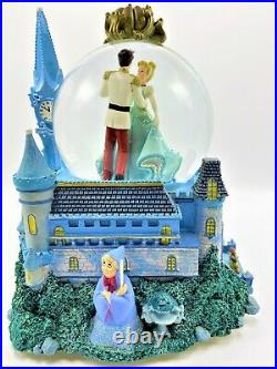 Disney Cinderella Prince Castle Light Musical Snow Globe
