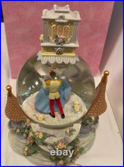 Disney Cinderella and Prince Musical Snow Globe SO THIS IS LOVE New