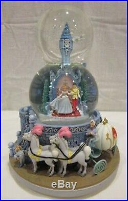 Disney Cinderella and Prince Snow Globe with Music A Dream Is a Wish Pumpkin