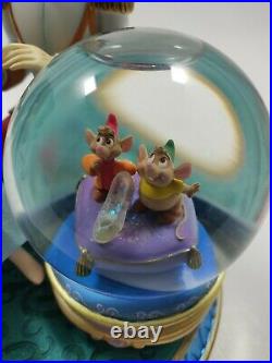 Disney Cinderella with Prince Charming Snow Globe Music Box