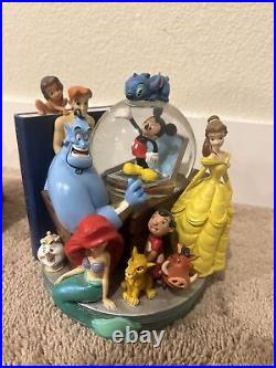 Disney Classics Vol 1 & 11 Through the Years Musical Snow Globe Bookend