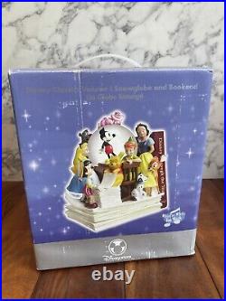 Disney Classics Vol 1 Through the Years Musical Snow Globe & Bookend Brand New