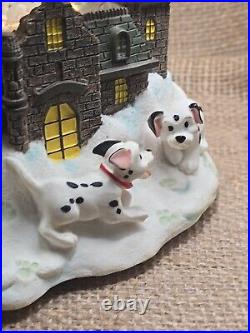 Disney Cruella de Vil 101 Dalmatians Musical Snow Globe Works Clean Retired