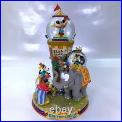 Disney Direct Mickeys Big Top Circus Musical Snowglobe Multi Globe Goofy Minnie