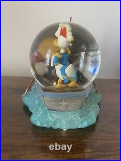 Disney Donald Duck Huey, Dewey & Louie Musical Snow Globe The Sea Scout