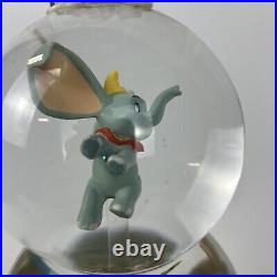 Disney Double Snow Globe A Dream Is A Wish Your Heart Makes Music Animated RARE