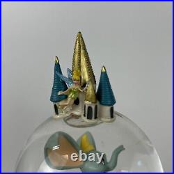 Disney Double Snow Globe A Dream Is A Wish Your Heart Makes Music Animated RARE