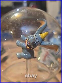 Disney Double Snow Globe A Dream Is A Wish Your Heart Makes Music Animated RARE