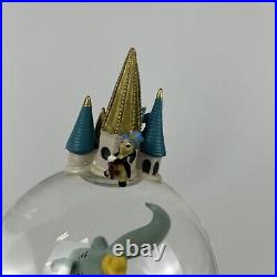 Disney Double Snow Globe A Dream Is A Wish Your Heart Makes Music Animated RARE