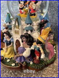 Disney Double Snow Globe A Dream Is A Wish Your Heart Makes Music Works