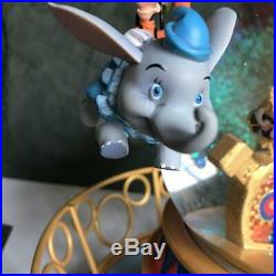 Disney Dumbo Turn Snow globe with music box Snow dome Mickey Minnie Figure
