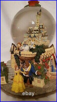 Disney, Extremely Rare, 1991, Beauty & the Beast, Musical, Castle Snow Globe