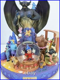 Disney Fantasia Mickey Mouse Sorcerer Musical Snow Globe Huge 70th Anniversary