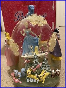 Disney Fantasy Frost Princess Musical Light Up Snow Globe Once Upon A Dream 8