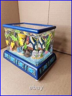 Disney Finding Nemo Aquarium Fish Tank Snow Globe Music Box- Works