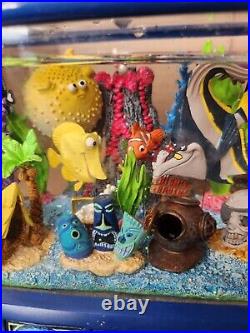 Disney Finding Nemo Aquarium Fish Tank Snow Globe Music Box- Works