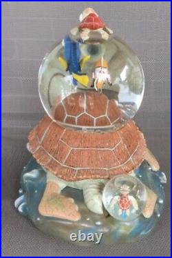 Disney Finding Nemo Turtle Ride Snow Globe & Music Box Rare Ocean Sea Tropical