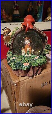 Disney Fox and Hound Musical Snow Globe