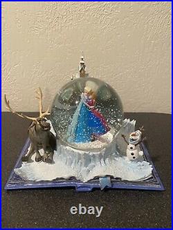 Disney Frozen Wonders Within Musical Snow Globe Act of True Love Elsa Anna Olaf