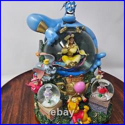 Disney Gennie Aladdin Share a Dream Come True Snow Globe Parade Musical