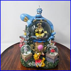 Disney Gennie Aladdin Share a Dream Come True Snow Globe Parade Musical