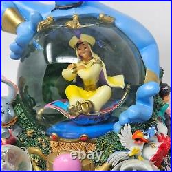 Disney Gennie Aladdin Share a Dream Come True Snow Globe Parade Musical