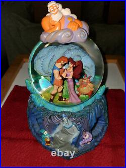 Disney Hercules Musical Snow Globe Megara Zeus Hades (Flawless)