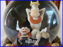 Disney ICHABOD & MR. TOAD Musical Globe NEW IN BOX TOAD HALL Fireplace Glows
