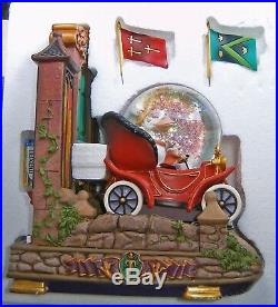 Disney ICHABOD & MR. TOAD Musical Globe NEW IN BOX TOAD HALL Fireplace Glows