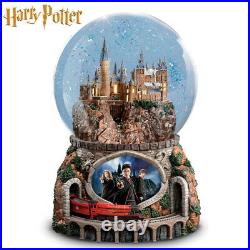 Disney Journey to Hogwarts Harry Potter Glitter Water Globe Snowdome Musical