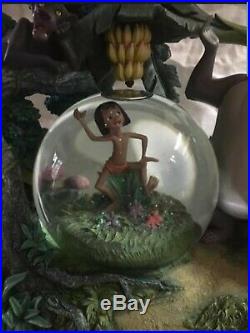 Disney Jungle Book Rotating Musical Snow Globe Baloo Mowgli Bagheera