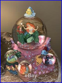 Disney LITTLE MERMAID Ariel Snow Globe, Music Box Under the Sea