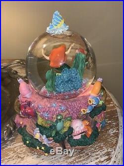 Disney LITTLE MERMAID Ariel Snow Globe, Music Box Under the Sea
