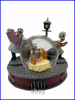 Disney Lady and The Tramp Bella Notte Musical Snow Globe