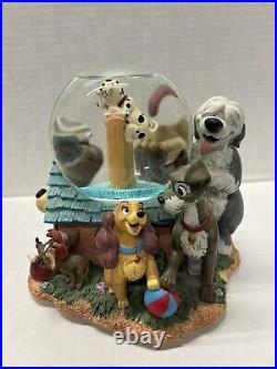 Disney Lady and the Tramp Snow Globe Music Box