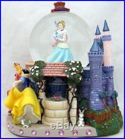 Disney Large Princess Snow Globe Water Musical Box A Dream Cinderella Aurora