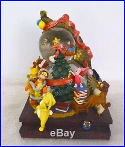 Disney Large Winnie The Pooh Musical Snow Globe Light Up Christmas