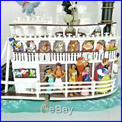Disney Liberty Belle Steamboat Musical Snow Globe Willie Characters