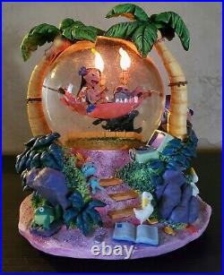 Disney Lilo Stitch Aloha Musical Snow Globe with Lights Works VTG Retired Rare