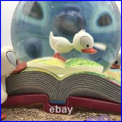 Disney Lilo & Stitch Ducks Ugly Ducklings Musical Snow Globe Snowglobe