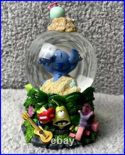 Disney Lilo & Stitch Snow Globe Music Box Vintage Limited Hawaiian Coaster Ride